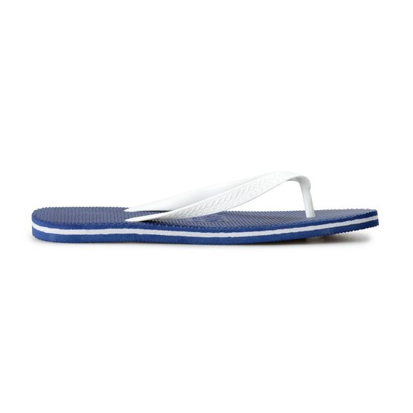 Philipp Plein Men\'s Navy/White Rubber Logo Print Flip Flops Shoes main image 6